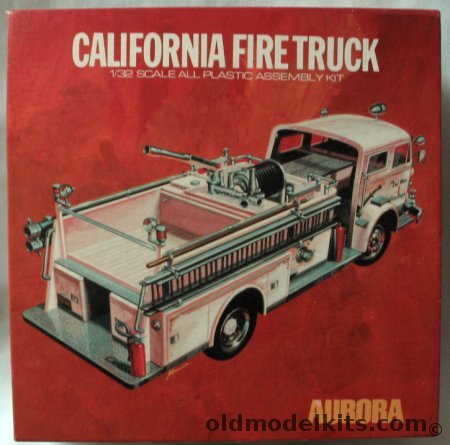 Aurora 1/32 California Fire Truck, 599-350 plastic model kit